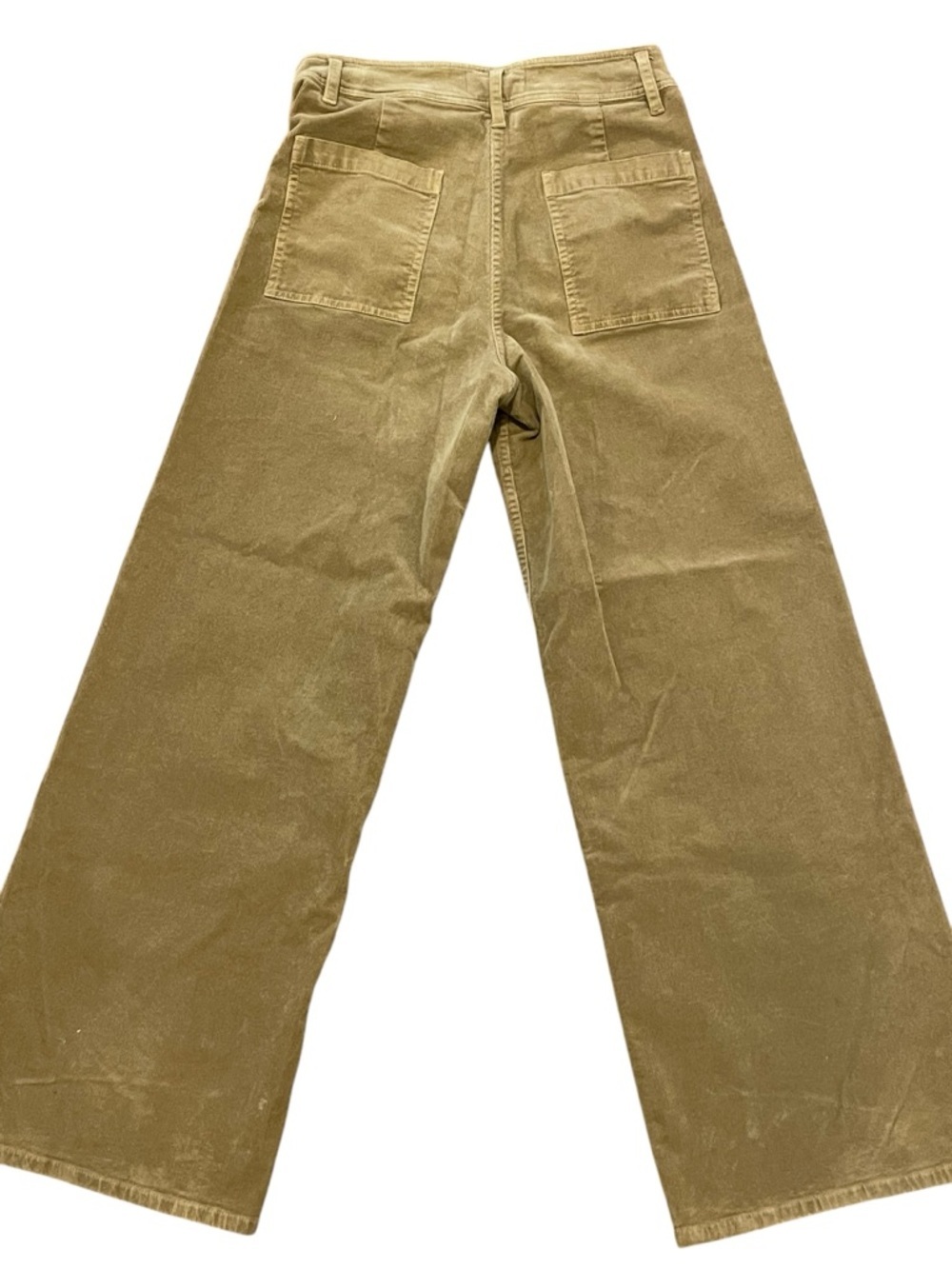 NILI LOTAN Megan Mid Rise Wide Leg Corduroy pants in Tan Size 2 - Picture 6 of 10